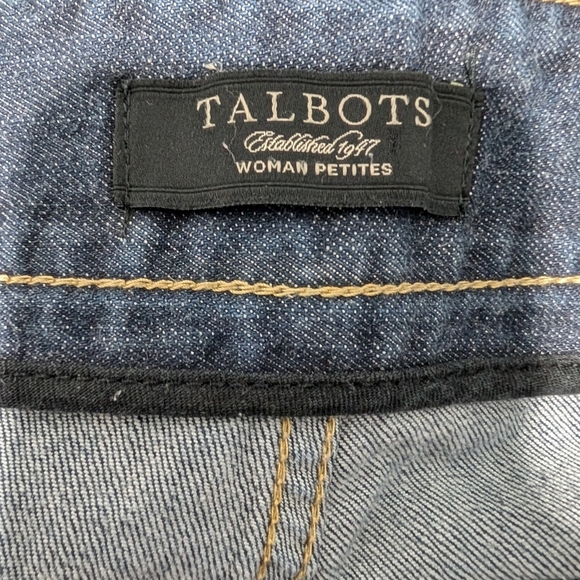 Talbot's Woman Petites Dark Wash Signature Flare Denim Jeans in Size 22W - Picture 10 of 13